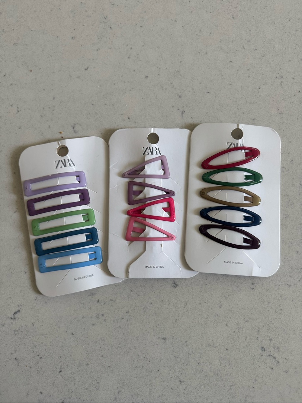 New on Card ZARA girls hair clips snaps accessories - Picture 1 of 3